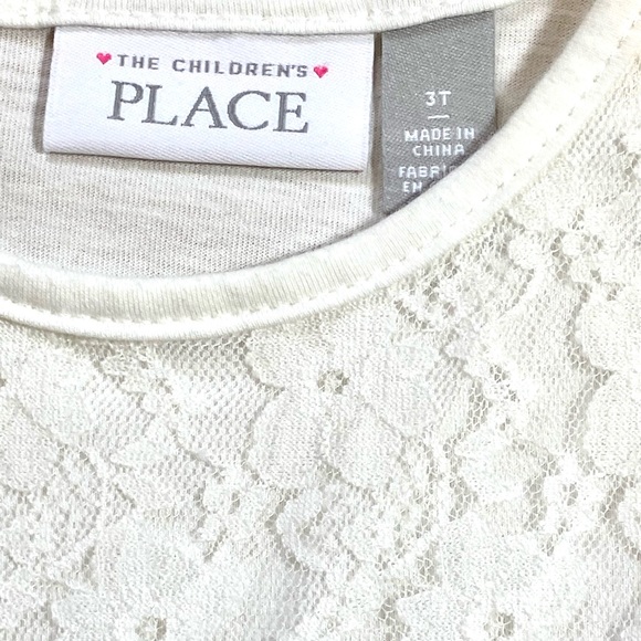 The Children's Place White Floral Dress - Picture 4 of 4